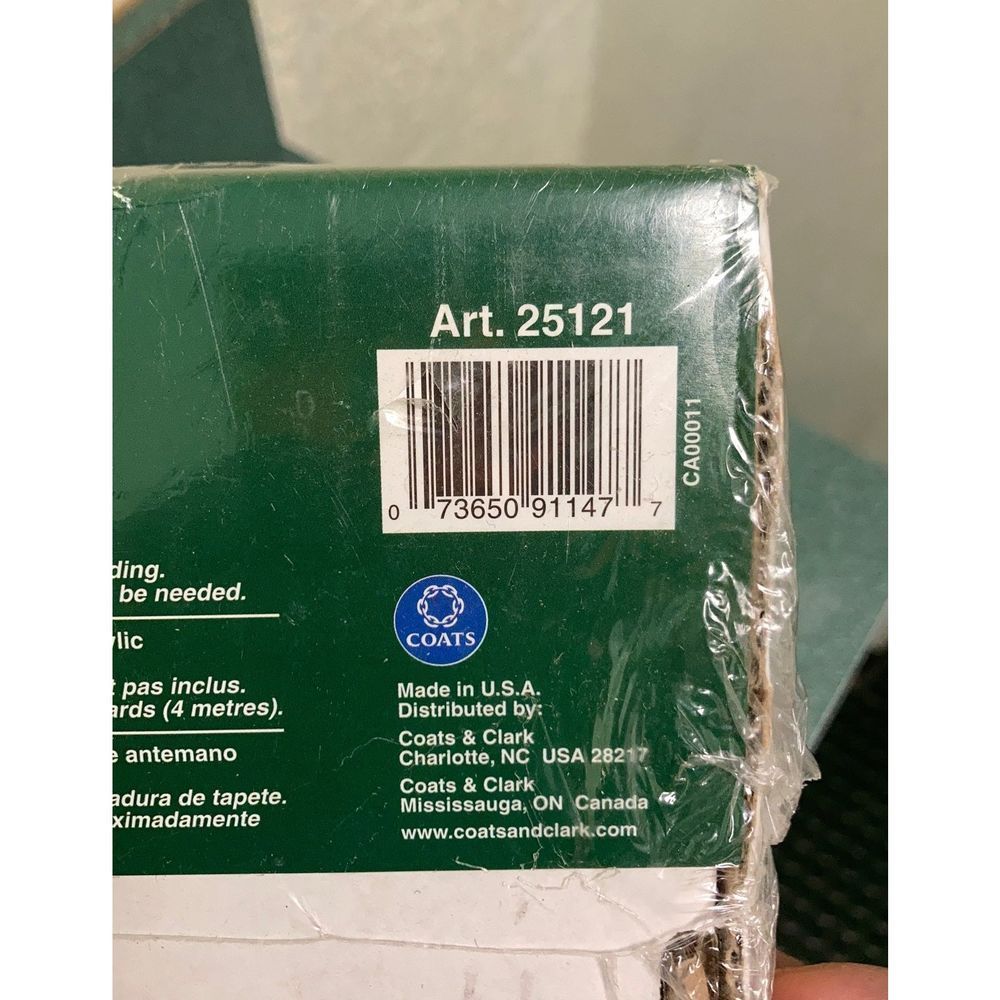 J.&P. Coats Latch Hook Christmas Quilt Kit New Vintage Sealed - Picture 7 of 12